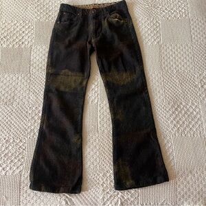 Ra.Re. Women's Black and Brown Flannel Flare Pants
